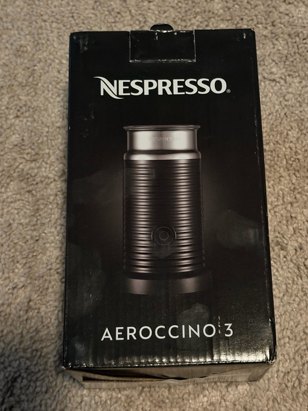 NESPRESSO Aeroccino 3 Milk Frother - Black